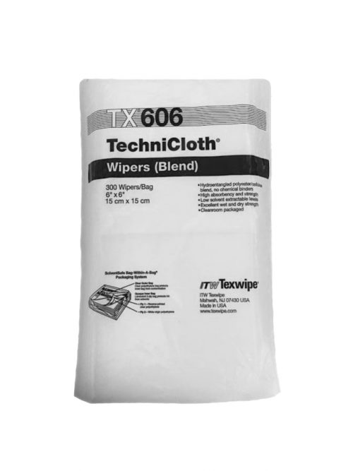 One package of TX606 lint-free wipes